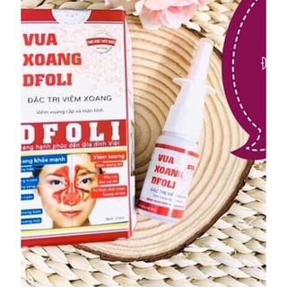 Xịt viêm Dfoli ngăn ngừa viêm xoang cấp và mãn tính, viêm mũi, viêm mũi dị ứng, sổ mũi, tắc mũi