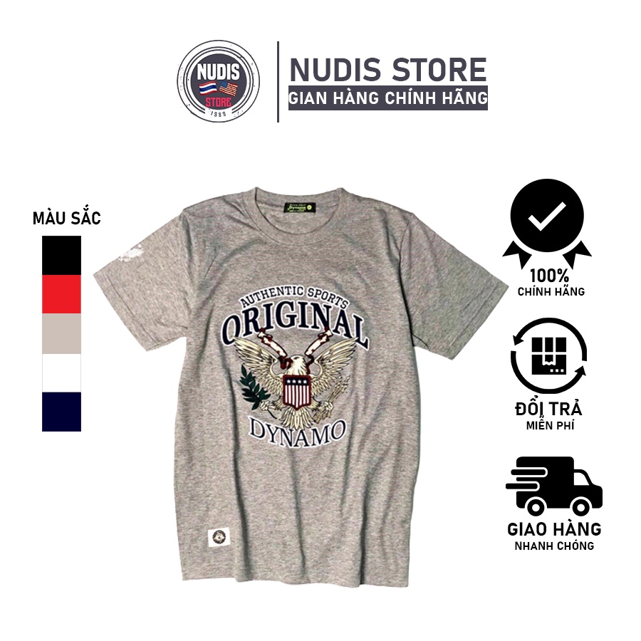 Áo Thun Nam NUDIS Vải Cotton Thoáng Mát Hoạ Tiết Đại Bàng Cool Ngầu Năng Động Nhập Khẩu Thái Lan