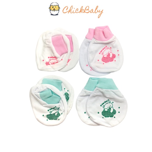 Mũ sơ sinh Bao tay bao chân trẻ em ChickBabyShop từ 0 tuổi chống trầy xước giữ ấm