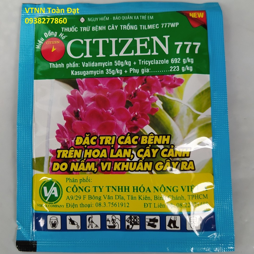 Thuốc trừ bệnh CITIZEN 777, Đặc trị vi khuẩn và nấm cho hoa lan, cây cảnh