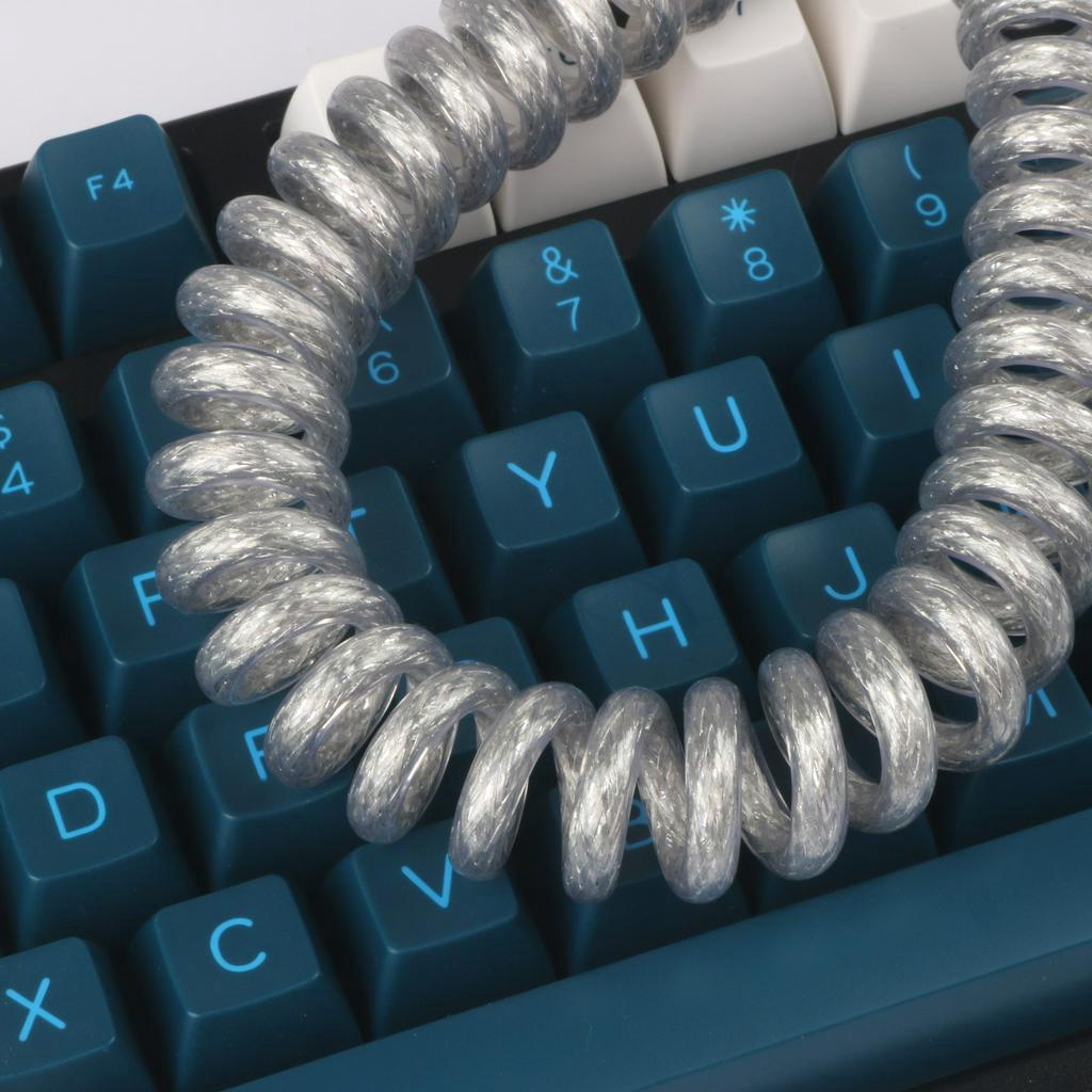 Dây cáp bàn phím xoắn USB Type-C Lindy Coiled Cable