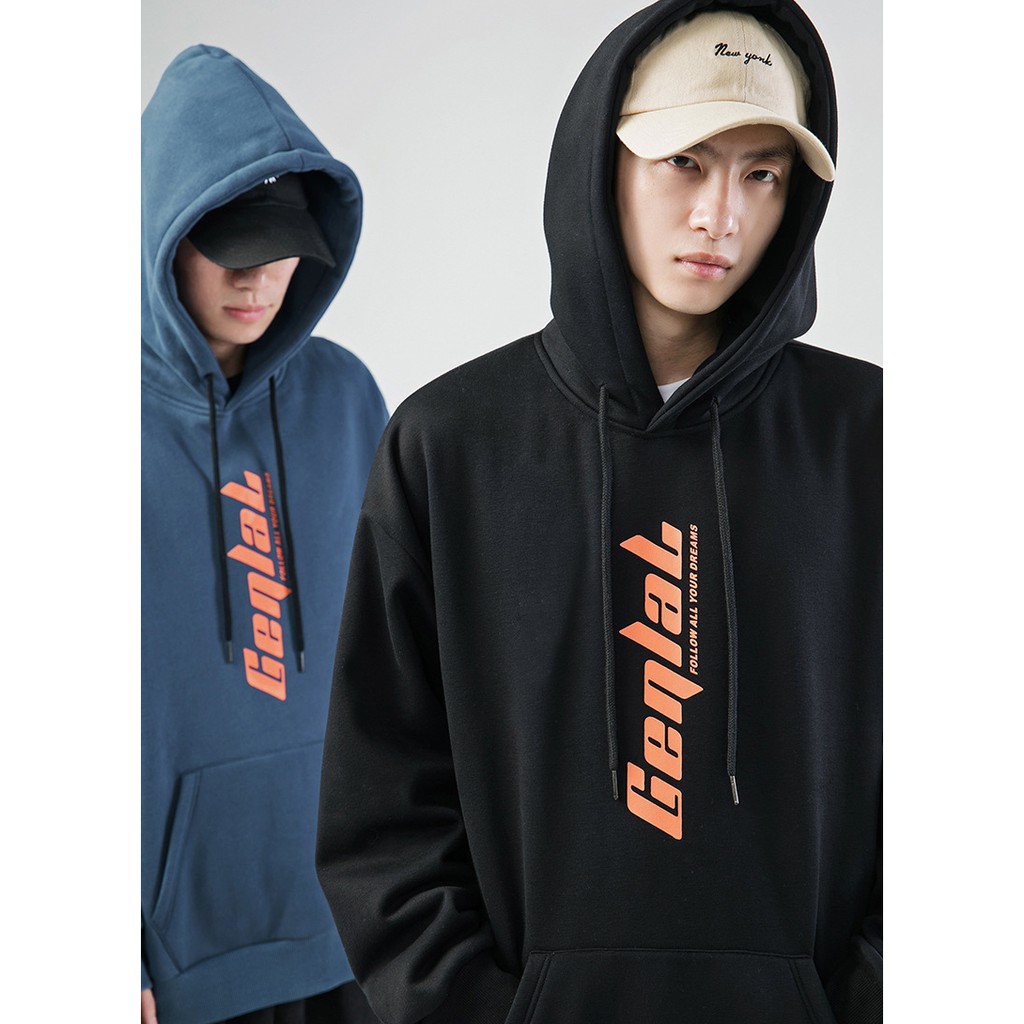 Áo hoodie form rộng Kat-Unisex chất nỉ loại 1 dày dặn | BigBuy360 - bigbuy360.vn
