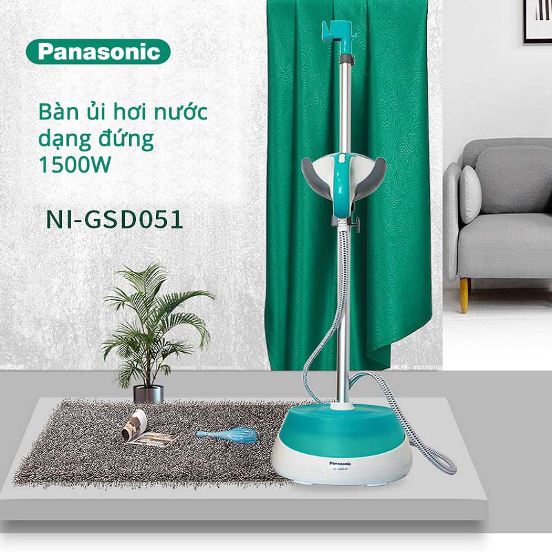 Bàn ủi cây hơi nước Panasonic NI-GSD051GRA công suất 1500W hàng chính hãng, bảo hành 12 tháng