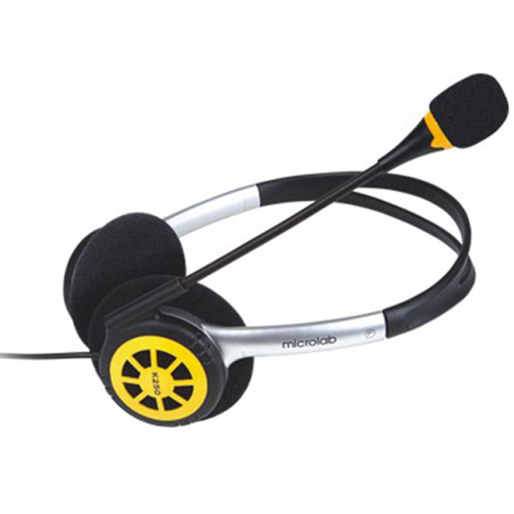 Tai Nghe Microlab K250 Có Micro Đàm Thoại - Hàng Chính Hãng