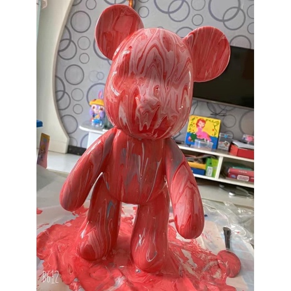 Sơn Dầu Tô Bearbrick - Sơn Vẽ Gấu Bụng Phệ