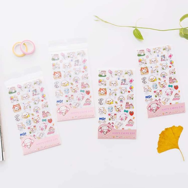 Sticker dán nhiều họa tiết hình ảnh dễ thương (6 Trang - Mỗi trang với kiểu khác nhau)