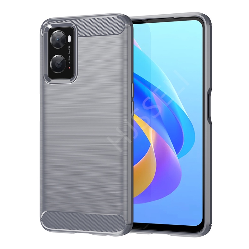 Ốp Điện Thoại TPU Dẻo Sợi Carbon Cho Oppo A76 OPPOA76 A 76