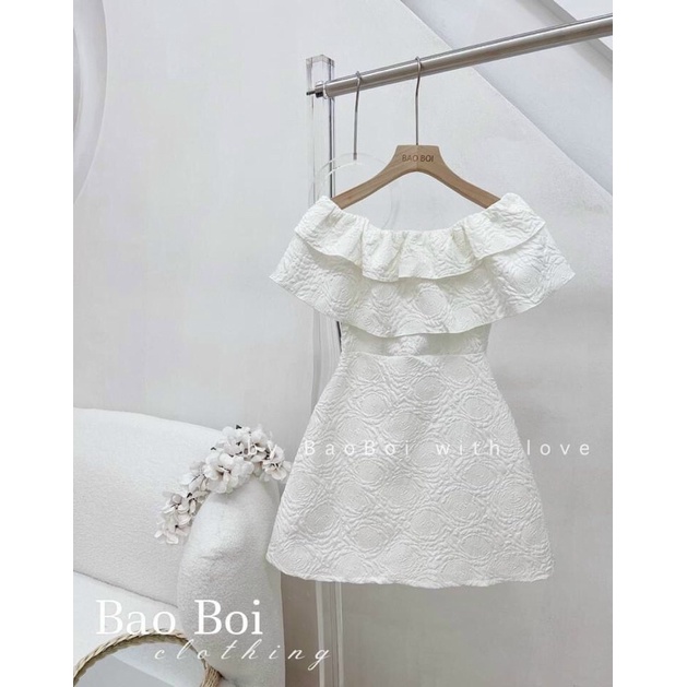 🌈 ĐẦM VÁY GẤM XỐP BẸT VAI 2 LỚP ❤️