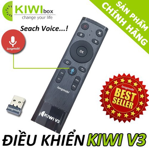 Chuột bay có mic Kiwi  V3/ V5 - ĐIỀU KHIỂN TÌM KIẾM GIỌNG NÓI GIÁ RẺ MODEL V3/ V5