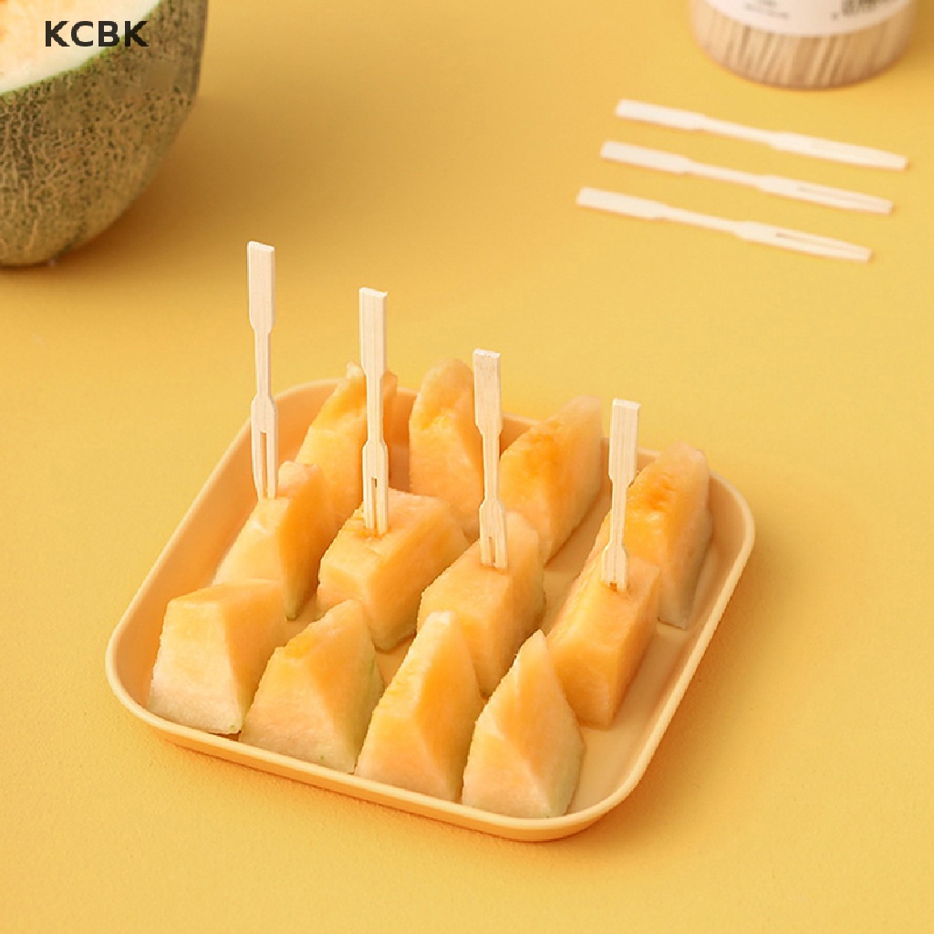 Set 200 Nĩa Tre Ăn Trái Cây / Thức Ăn Dùng Một Lần Tiện Dụng