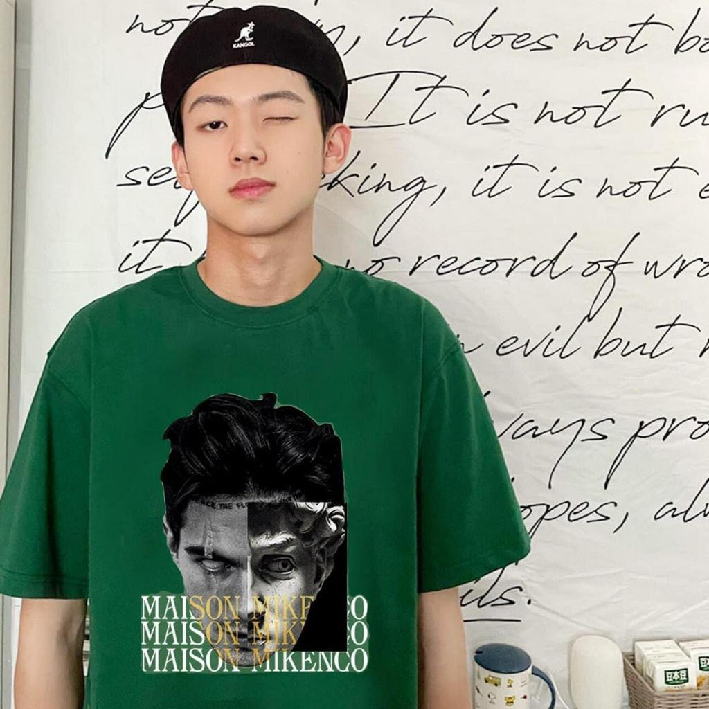 Áo thun thời trang unisex oversize, hình in chất, vải cotton 2 chiều chính phẩm AT911