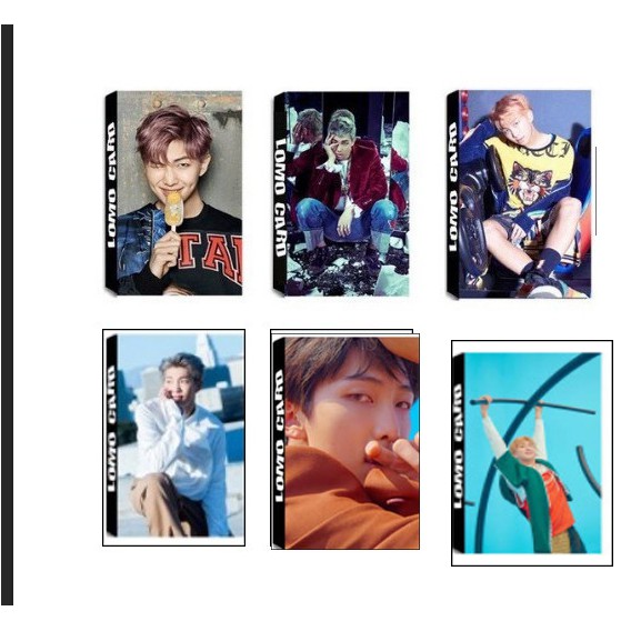 Lomo card bts lomo rapmonster bộ ảnh hộp 30 ảnh thẻ hình nhóm nhạc idol Hàn quốc