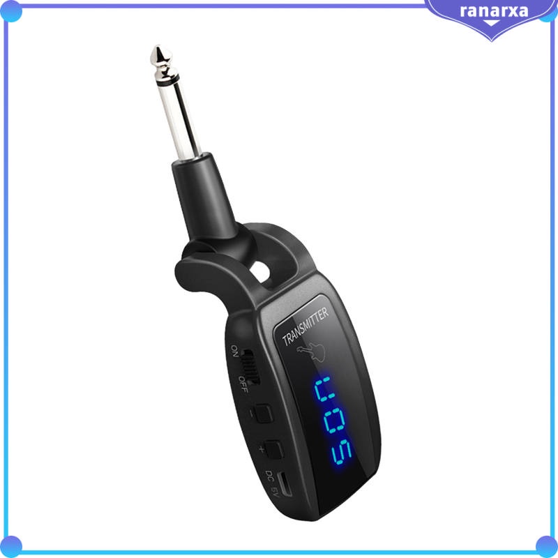 1 Cặp Bộ Thu Phát Tín Hiệu Đàn Guitar Không Dây UHF Kỹ Thuật Số 15 Kênh Có Thể Sạc Lại 50M