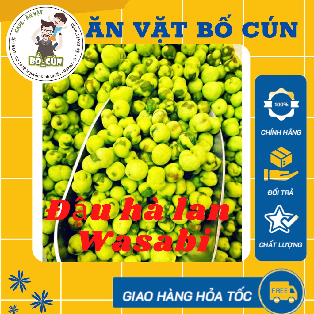 Đậu Hà Lan vị Wasabi ( cay mù tạt)