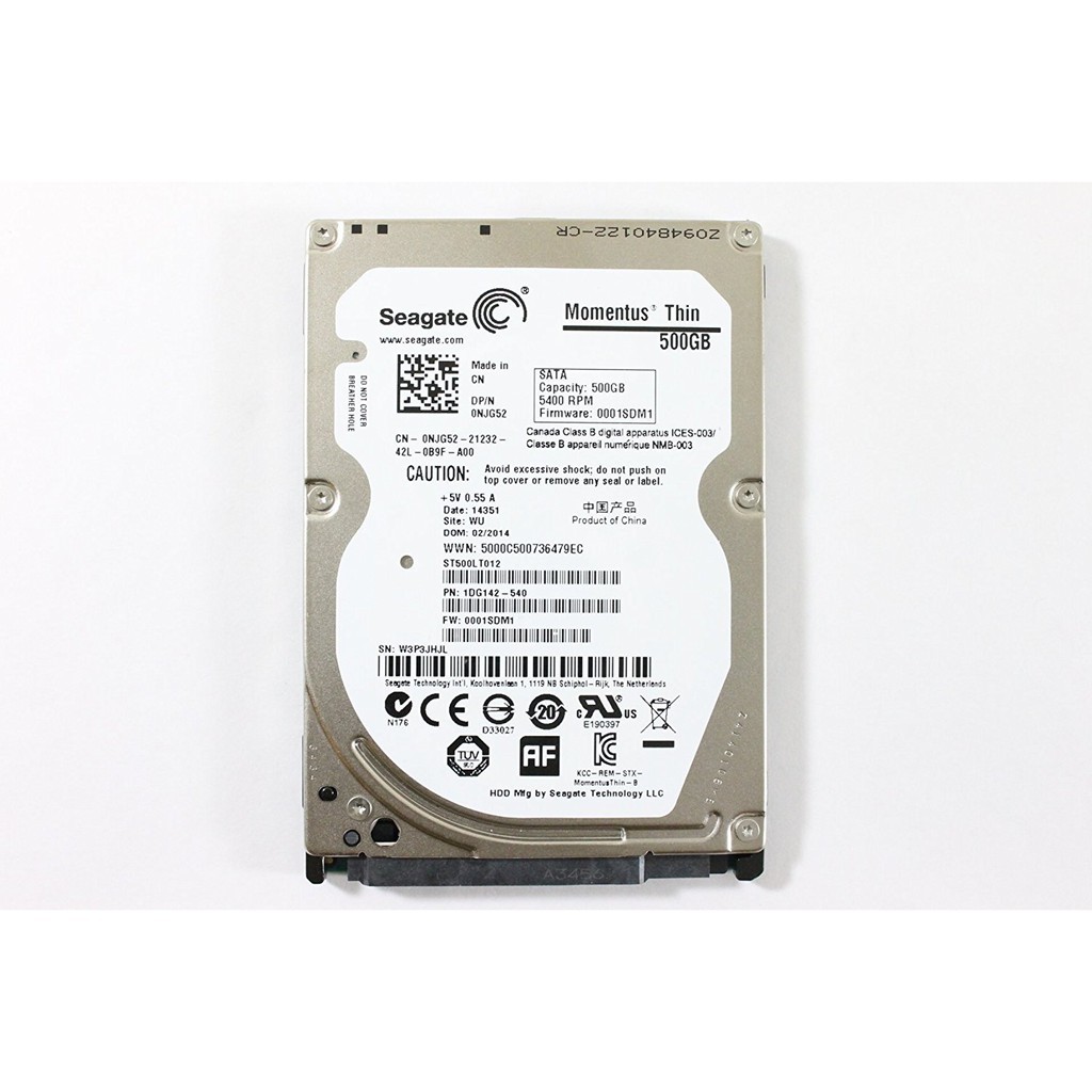 HDD Laptop SEAGATE 250GB 320GB 500GB 1TB Sata Momentus Thin Slim 7mm