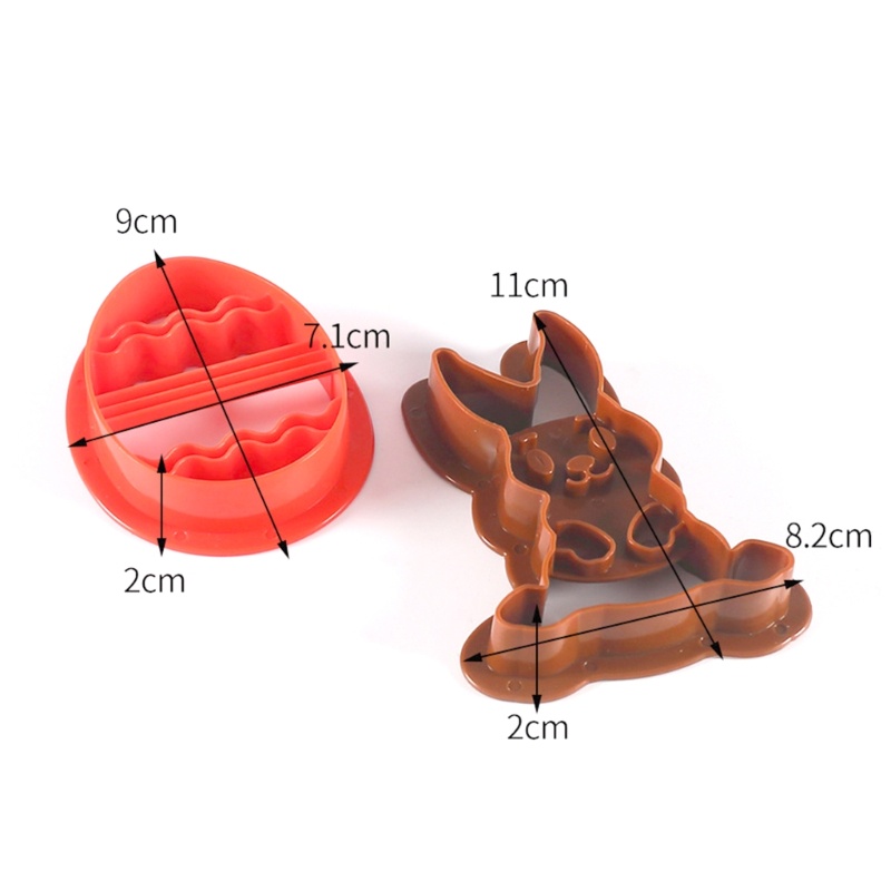 Khuôn Cắt Bánh Quy Bằng Nhựa Hình Thỏ Phục Sinh