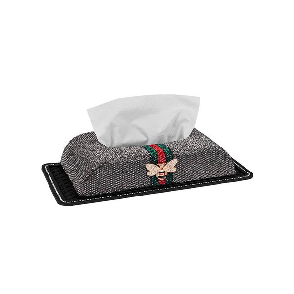 Hộp Đựng Khăn Giấy Hình Ong Đính Đá Sang Trọng Giá Đỡ