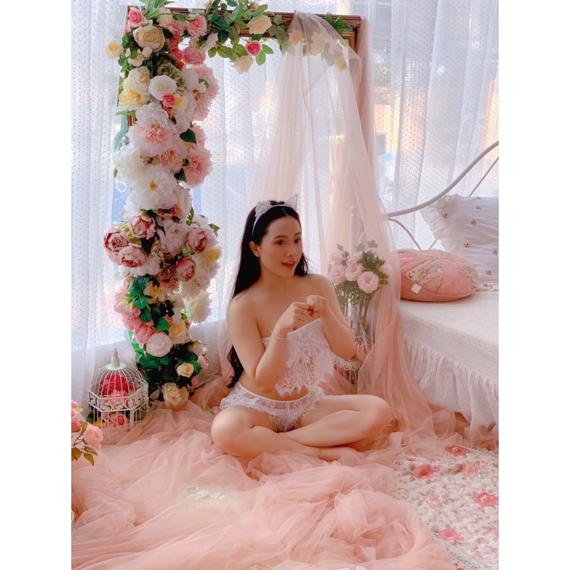 Bộ ngủ ren sexy KELLY WANG SX202
