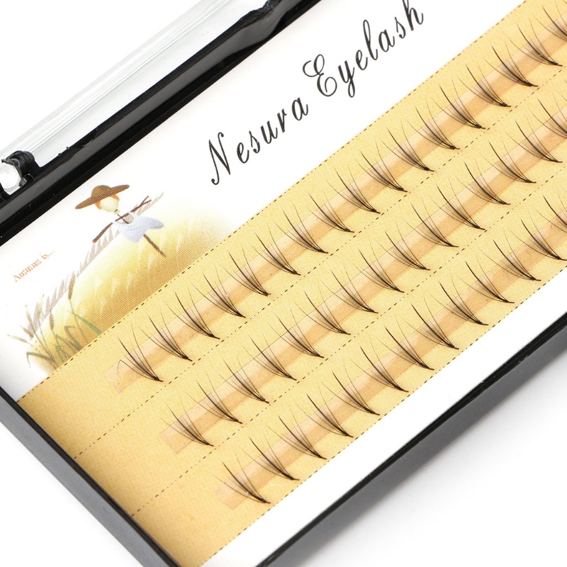 [Hàng mới về] Lông mi giả màu đen 5D 0.07 C dài 8-12mm làm đẹp hiệu quả