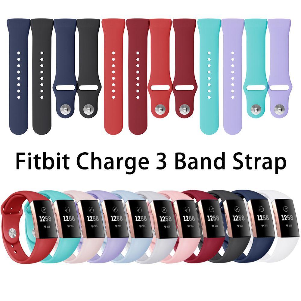 Dây Đeo Silicon Mềm Cho Đồng Hồ Thông Minh Fitbit Charge 3