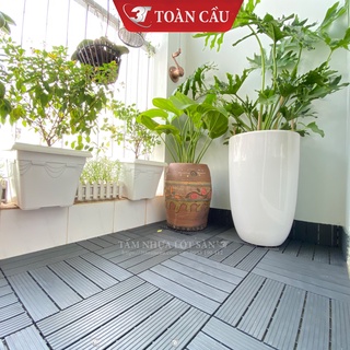 Tấm Lót Sàn Nhựa Ban Công 3T KT 30x30x2cm - Vỉ Nhựa Lót Sàn Chống Trơn Trượt Ban Công, Sân Vườn, Sân Thượng, Nhà Vệ Sinh