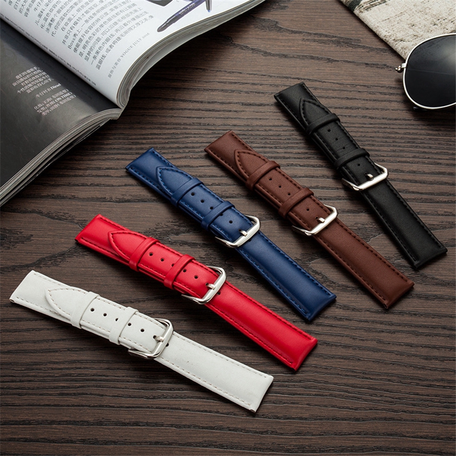 Genuine Leather Watch Bands Strap 12mm 14mm 16mm 17mm 18mm 19mm 20m 21mm 22mm 23mm 24mm General Watch band Strap