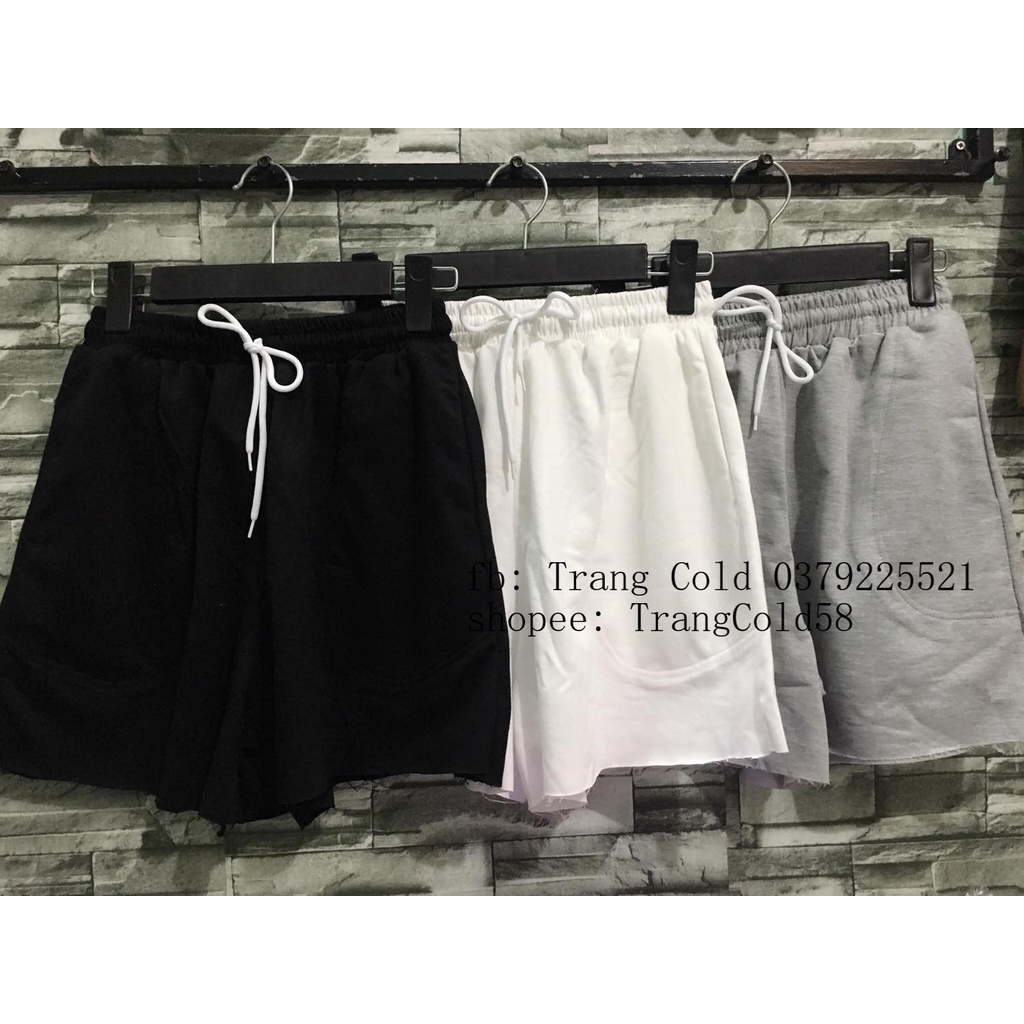 Quần sooc nổi túi chìm cạp chun (Ảnh thật shop tự chụp )