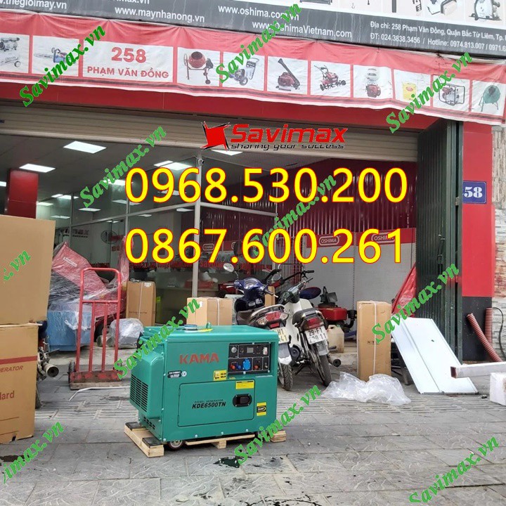 Máy phát điện diesel KAMA KDE 6500TN  DÙNG CHO CÁC HỘ GIA ĐÌNH