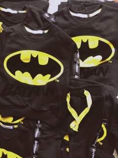 Bộ nỉ da cá đáp nhung batman bé trai Next