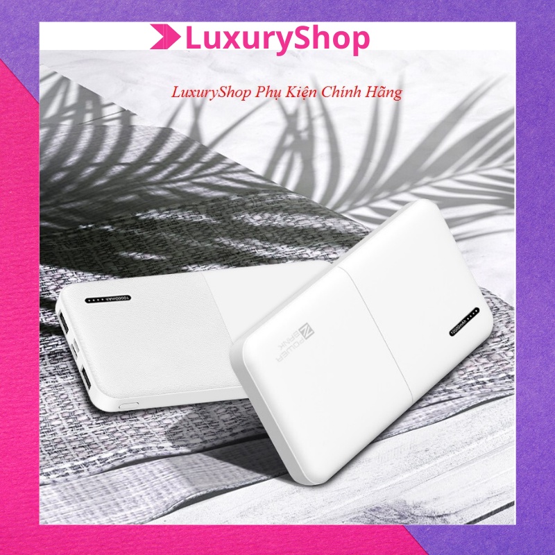 Pin dự phòng 10000mah, cục sạc dự phòng giá rẻ ZUZG MP-J01 bảo hành 6 tháng SDP01