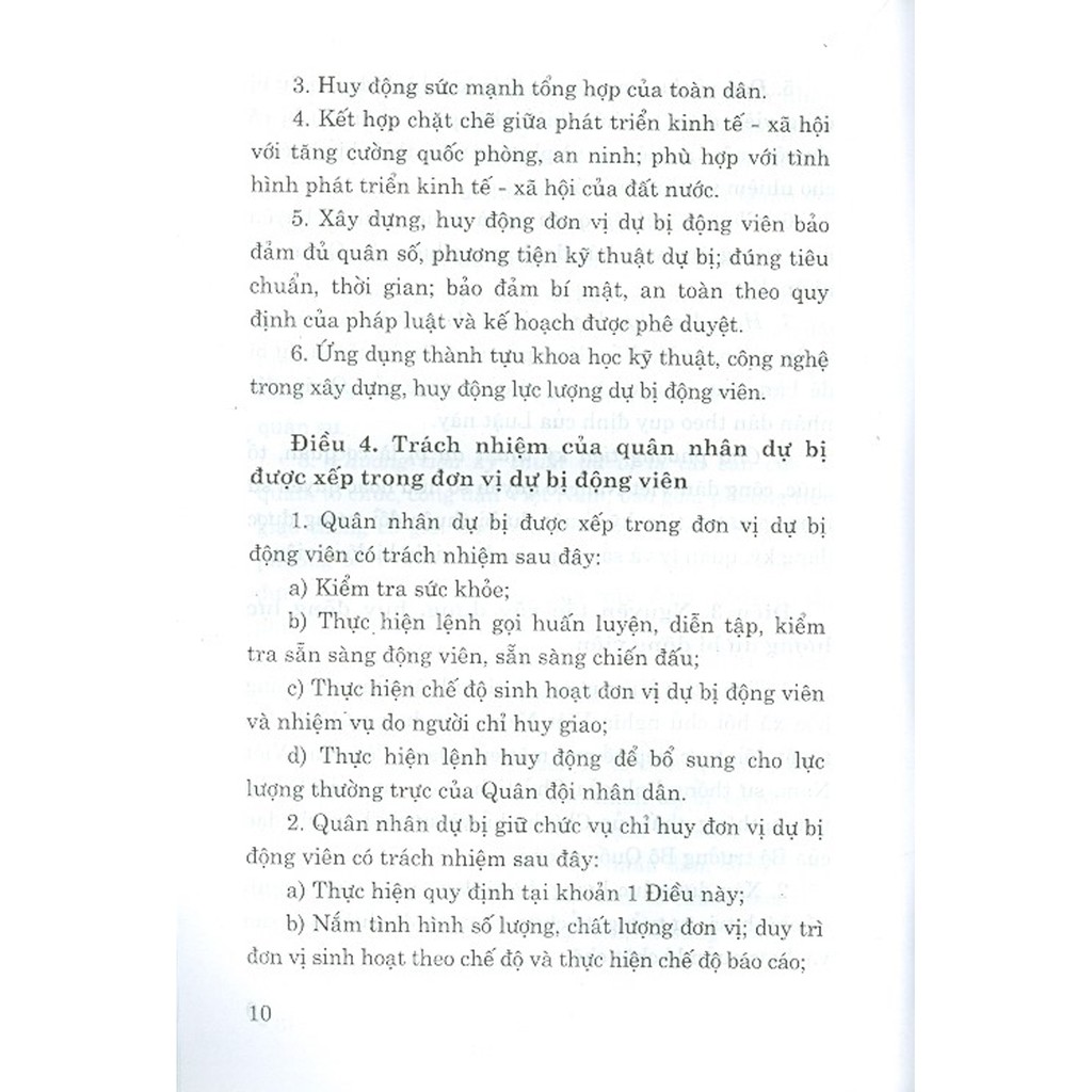 Sách - Luật Lực Lượng Dự Bị Động Viên | BigBuy360 - bigbuy360.vn