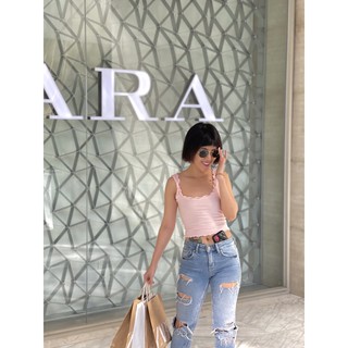 Áo croptop cuốn biên