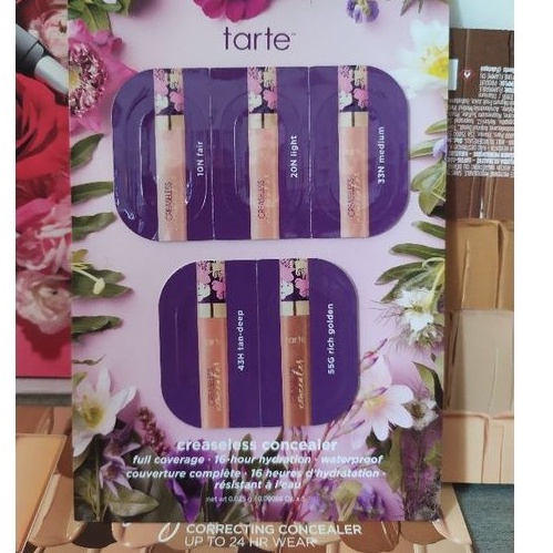 Mẫu thử set 5 màu kem Che Khuyết Điểm Tarte Creaseless Sample