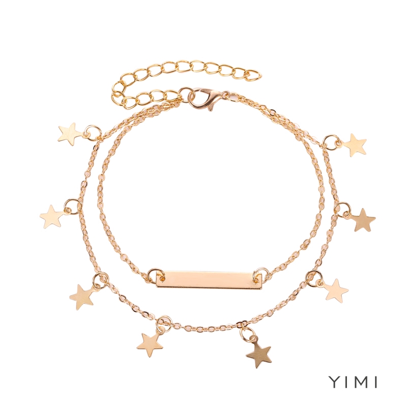 Lắc chân mặt hình ngôi sao đơn giản xinh xắn cho nữ | BigBuy360 - bigbuy360.vn