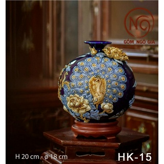 Bình hút lộc 🌙PHÚ QUÝ TRƯỜNG XUÂN🌙bình tâm linh phong thủy gốm sứ Bát Tràng