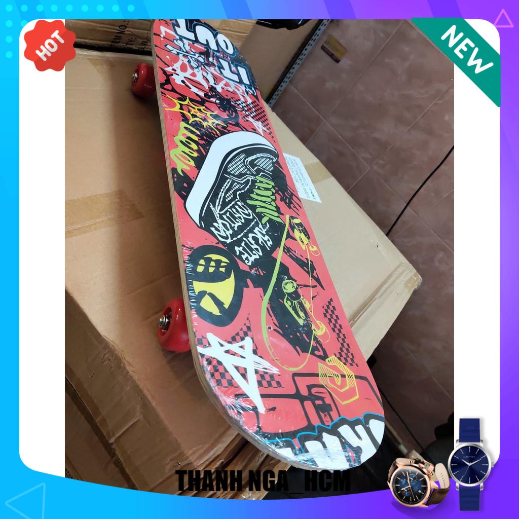 Ván trượt skateboard thể thao chất liệu gỗ phong ép cao cấp 7 lớp size lớn cho trẻ em và người lớn luôn ạ