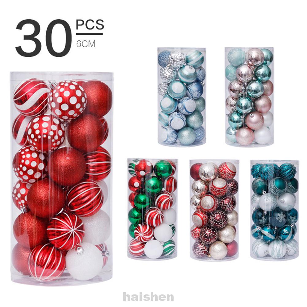 30pcs/set Home DIY Crafts Wedding Party Celebration Tree Decor Shatterproof Bauble Christmas Ball