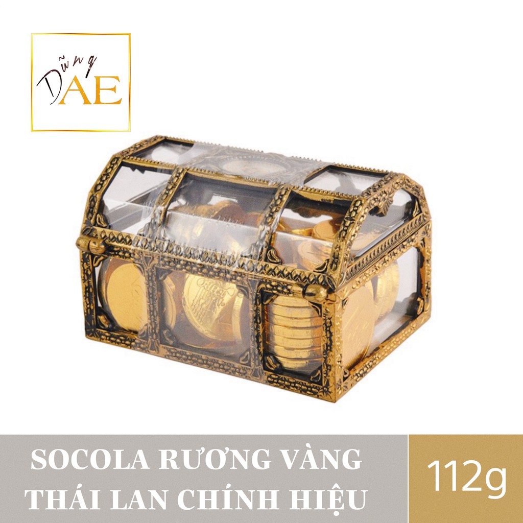 Socola Rương Vàng Thái Lan - Kẹo Socola Đồng Tiền Vàng 112g