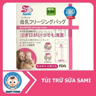 Túi Trữ Sữa SAMI Nhật Bản Hộp 50 Túi 250ml
