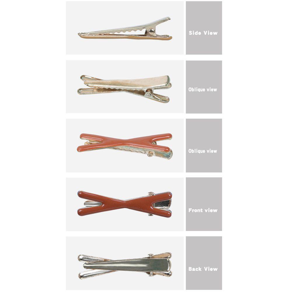 Set 6 Kẹp Tóc Kim Loại Tạo Kiểu Tóc Thời Trang Cho Nữ