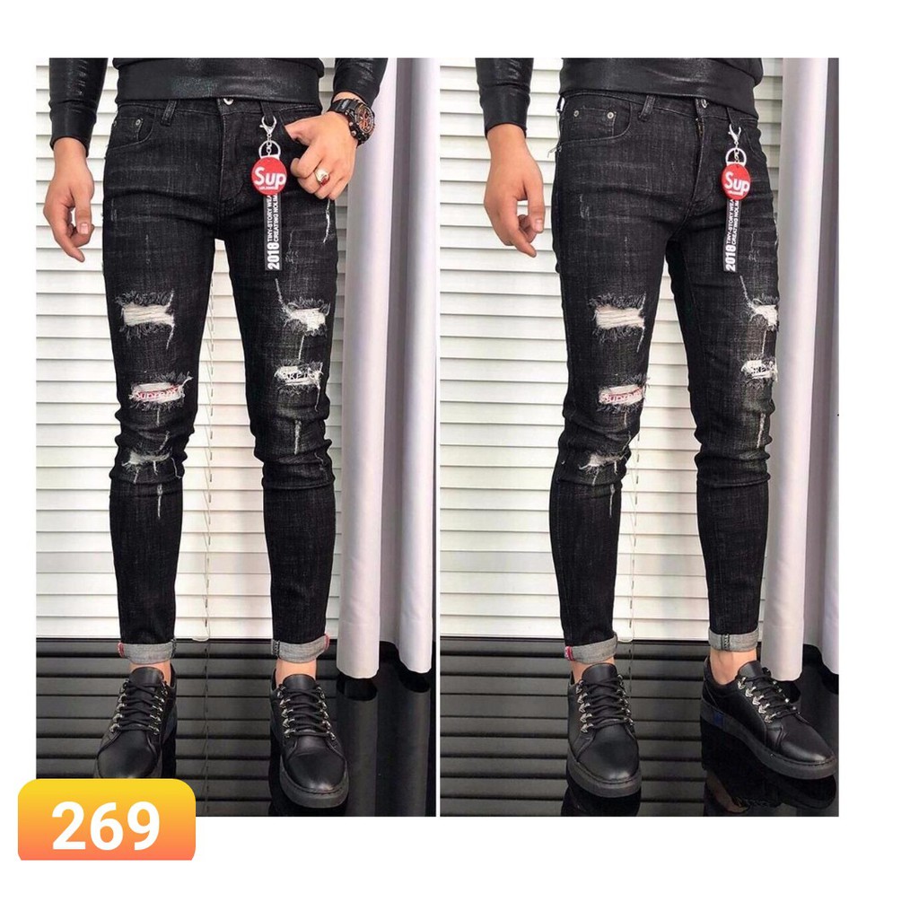 quần jean nam RÁCH KIỂU chất jean giãn tốt 269 /03R