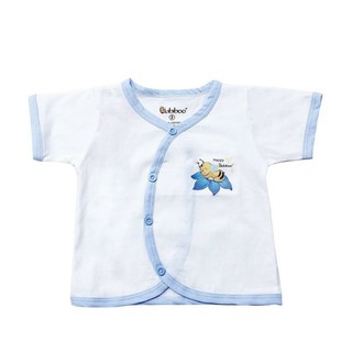 Áo cổ tim viền màu tay ngắn babiboo - bb08