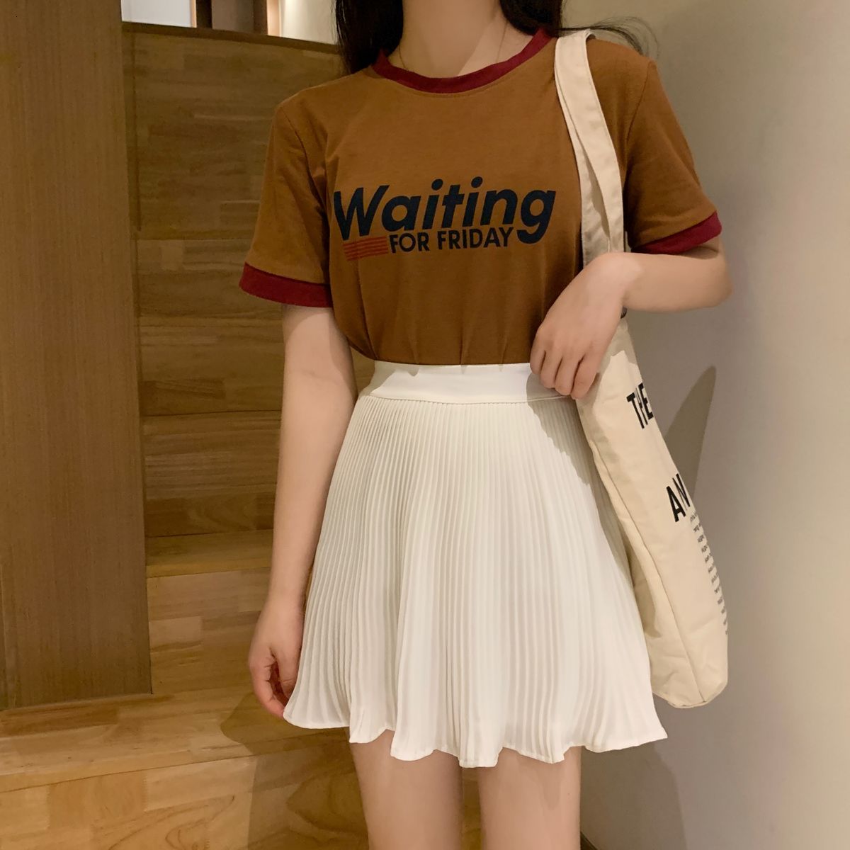 Chân Váy Chữ A Lưng Cao Xếp Ly Xinh Xắn Cho Nữ | BigBuy360 - bigbuy360.vn