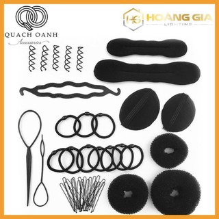 Set phụ kiện tạo kiểu tóc làm phồng mái, búi tóc tiện dụng, set búi tóc tiện lợi tạo kiểu, hàng nhập khẩu chất lượng cao