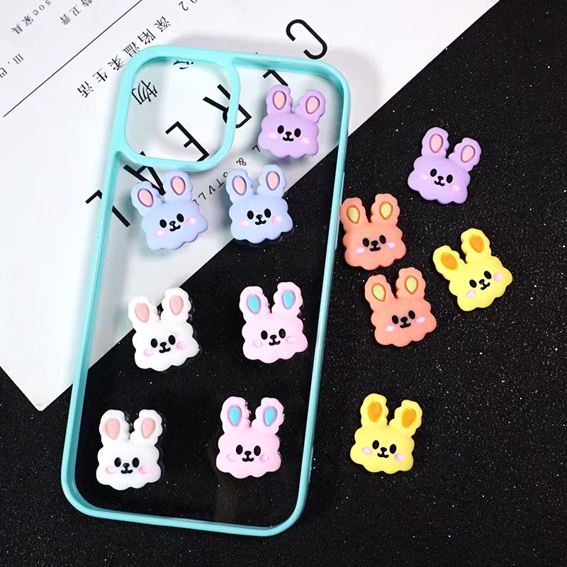 Sticker 3D mặt thỏ, nhãn dán 3d cute,decor điện thoại, bình nước, sách vở, đồ cute