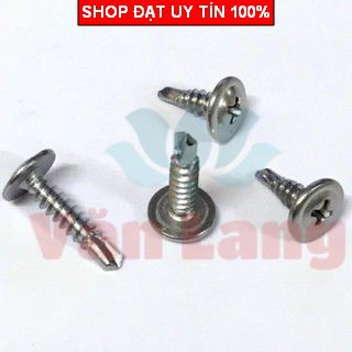 Vít tự khoan đầu dù inox 1kg/gói. Bộ 100 con vít tự khoan đầu dù SUS 410