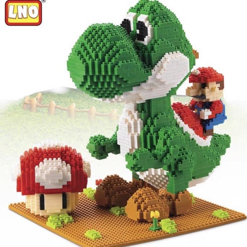 Bộ lắp ráp đồ chơi xếp hình lego Khủng long Yoshi Mario -  LEGO 3D MARIO