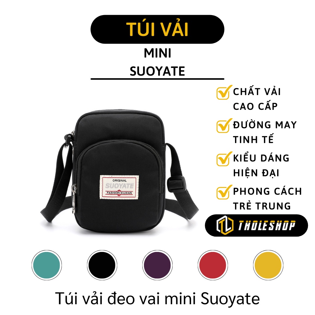 Túi Đeo Chéo Nữ - Túi Vải Canvas Mini Thời Trang Nữ, Thích Hợp Đi Chơi, Dạo Phố 9009