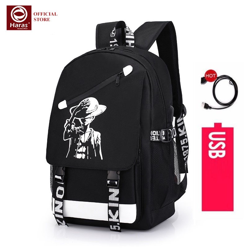 Balo Unisex Thời Trang Hình BoyMusic Và OnePiece Thời Trang HARAS HR300