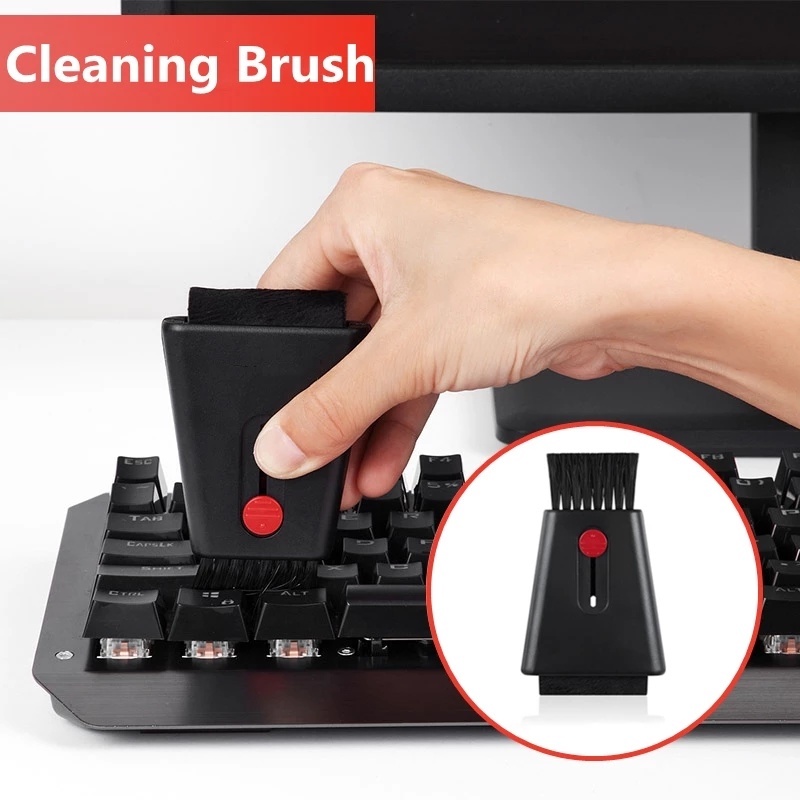Cọ Vệ Sinh Hai Đầu Mini Có Thể Thu Gọn Cho Điện Thoại/Máy Tính Bảng/Laptop